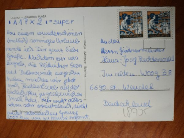Postcard Ulcinj Gradska Plaza - Image 2
