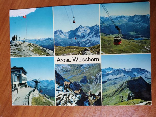Postcard Arosa Weisshorn