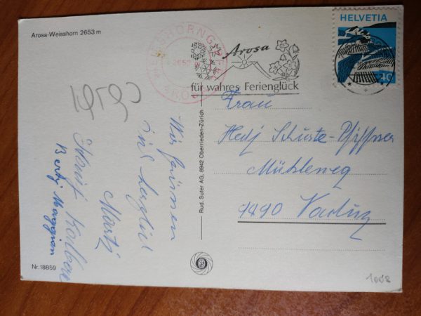 Postcard Arosa Weisshorn - Image 2