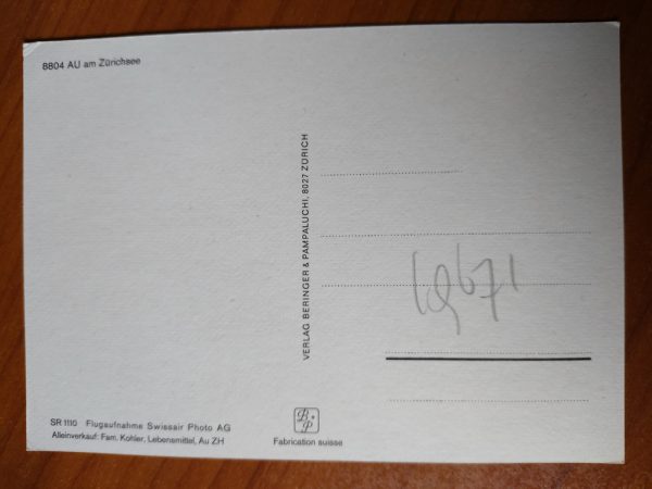 Postcard Au am Zurichsee - Image 2