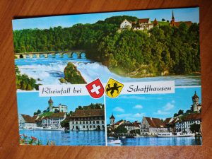 Postcard Rheinfall bei Schaffhausen