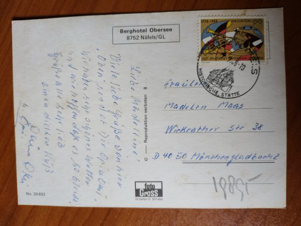 Postcard Berghotel Obersee Nafels - Image 2