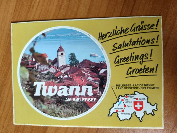 Postcard Sticker Twann