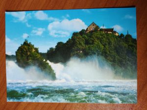 Postcard Rheinfall Schloss Laufen