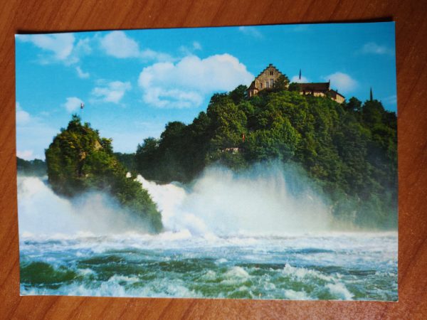 Postcard Rheinfall Schloss Laufen