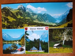 Postcard Glarus Klontal