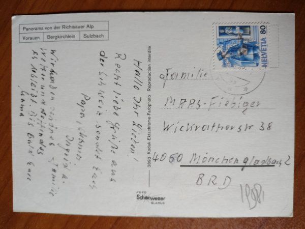 Postcard Glarus Klontal - Image 2