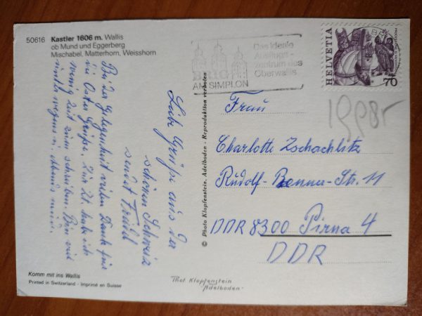 Postcard Kastler mit Wallis - Image 2
