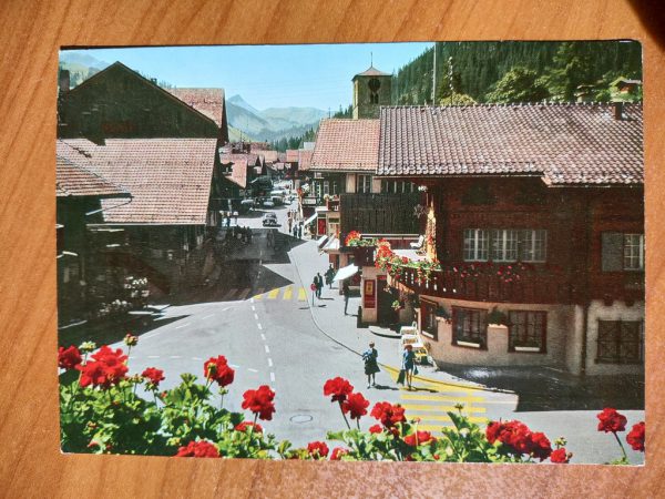 Postcard Adelboden Dorfstrasse