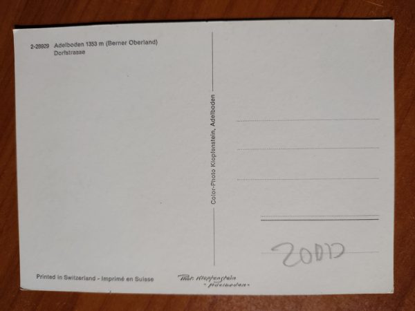 Postcard Adelboden Dorfstrasse - Image 2