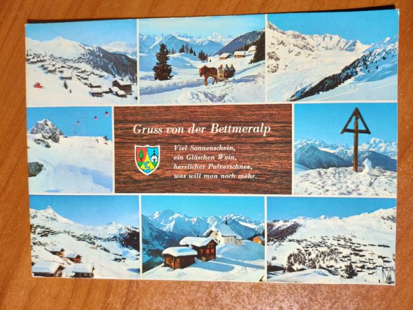 Postcard Bettmeralp Wallis