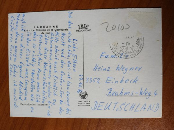 Postcard Lausanne Chateau - Image 2