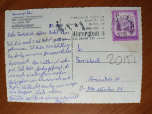 Postcard Hinterglemm Jugenheim - Image 2