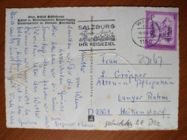Postcard Schloss Schonbrunn Wien - Image 2