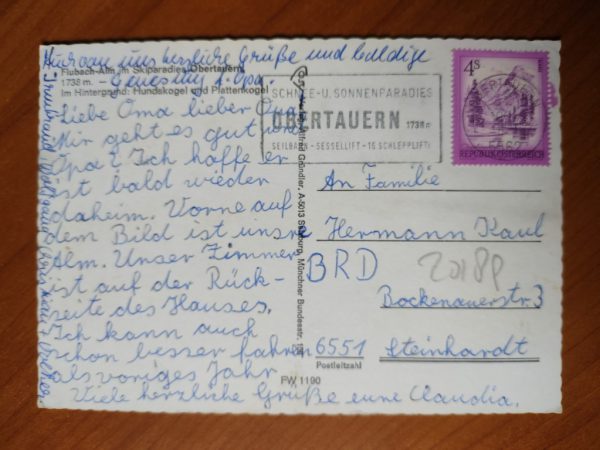 Postcard Fluhbach Alm - Image 2