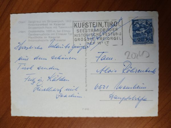 Postcard Wilden Kaiser Tirol - Image 2