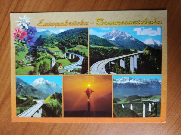Postcard Brennerautobahn
