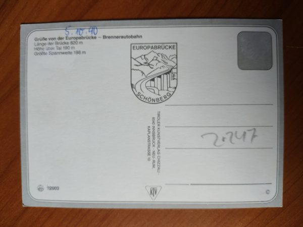 Postcard Brennerautobahn - Image 2