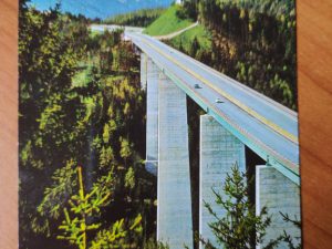 Postcard Brennerautobahn
