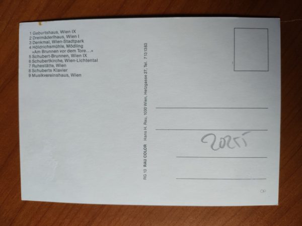 Postcard Franz Schubert Vienna - Image 2