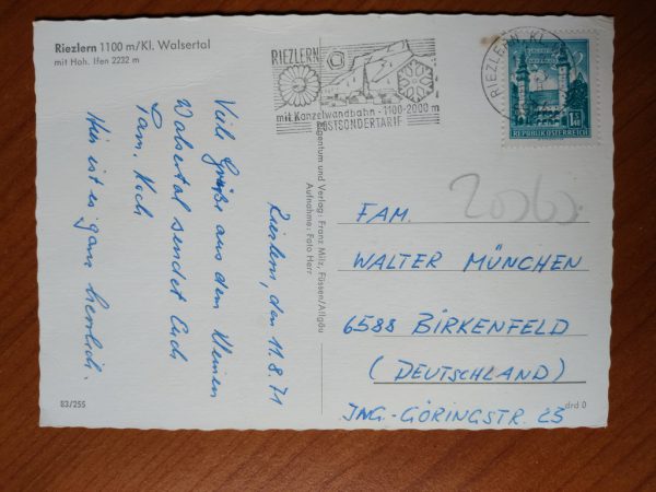 Postcard Riezlern - Image 2