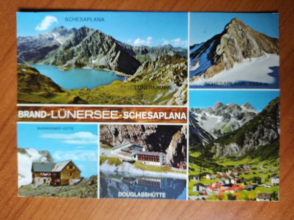 Postcard Brand Lundersee Schesaplana