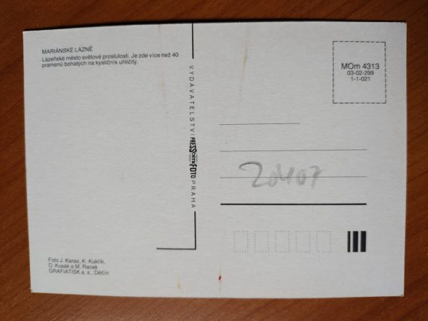 Postcard Marianske Lazne - Image 2