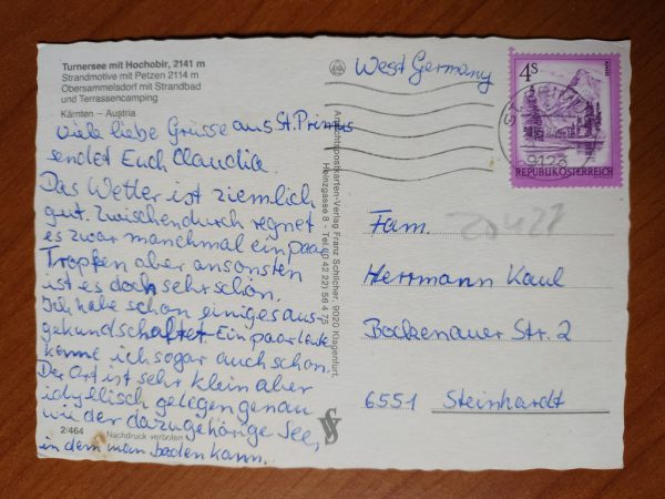 Postcard Grusse vom Turnersee - Image 2
