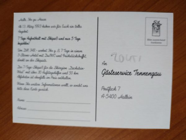 Postcard Salzkammergut Tennegau - Image 2