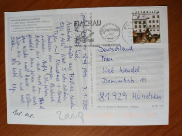 Postcard Flachau Ski Welctcup Ort - Image 2