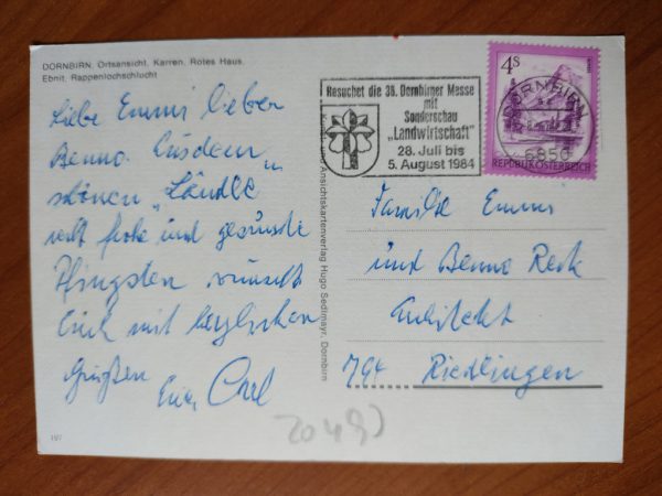 Postcard Dornbirn Vorarlberg - Image 2