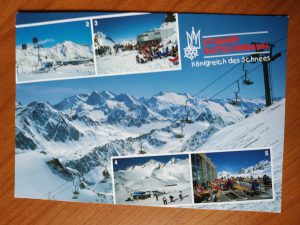 Postcard Stubaler Gletscherbahn