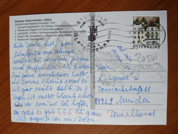 Postcard Stubaler Gletscherbahn - Image 2