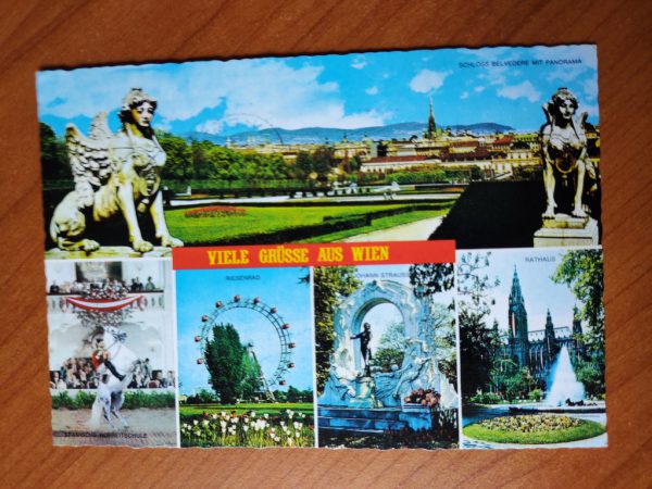Postcard Grusse aus Wien 5 pictures