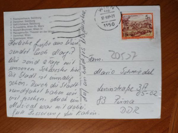 Postcard Gedenkkarte Mozart - Image 2