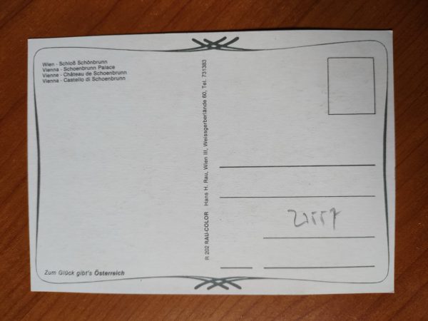 Postcard Wien Schloss - Image 2