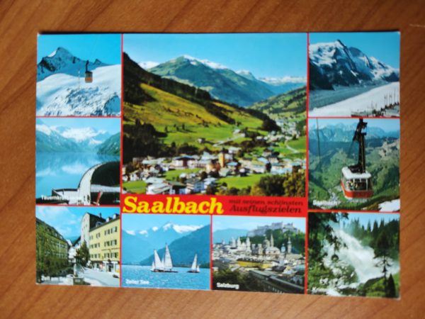 Postcard Saalbach 9 pictures