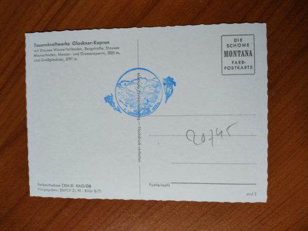 Postcard Rtauernkraftwerke Glockner Klaprun - Image 2