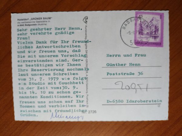 Postcard Gruner Baum - Image 2