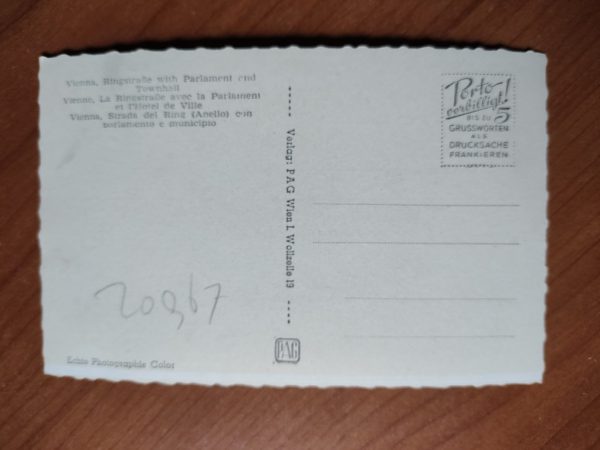 Postcard Wien Parlament - Image 2