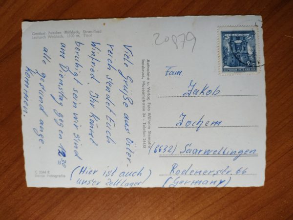 Postcard Gasthof Pension Muhleck Leutasch - Image 2