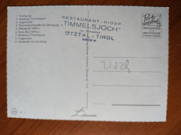 Postcard Timmelsjoch Otztal - Image 2