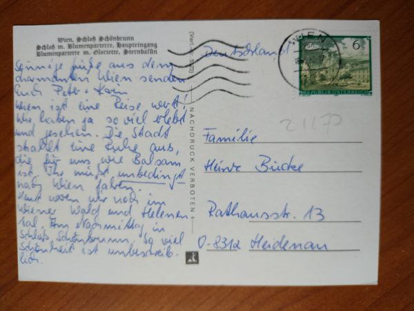 Postcard Wien Schloss - Image 2