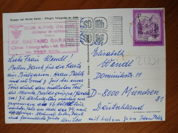 Postcard Monte Baldo - Image 2