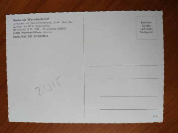 Postcard Warmbaderhof Villach - Image 2