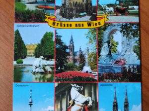 Postcard Grusse aus Wien