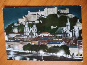 Postcard Salzburg by night
