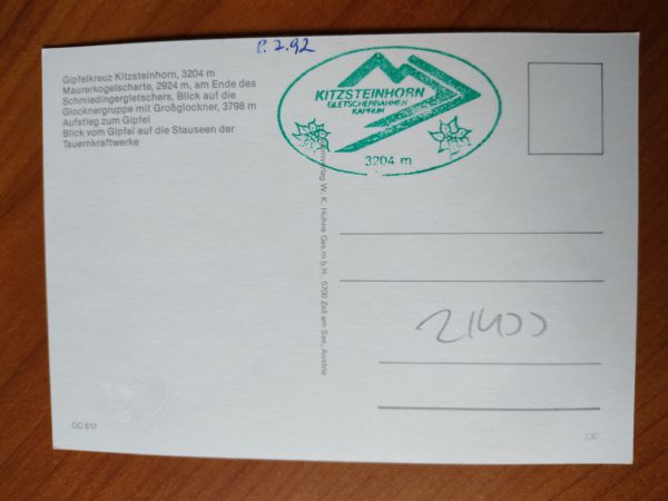 Postcard Gipfelkreuz Kaprun - Image 2