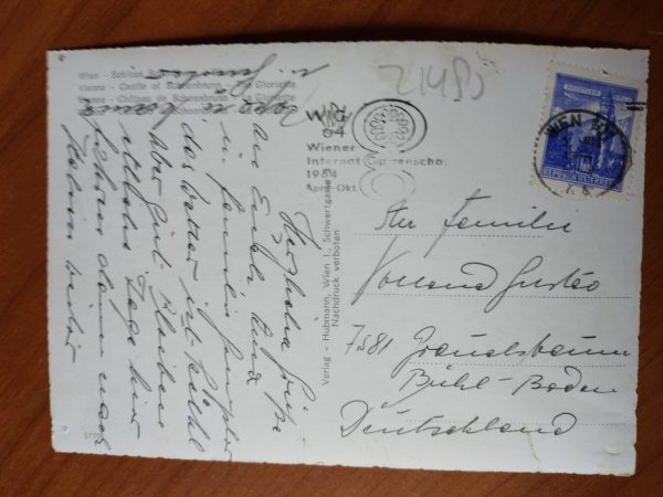 Postcard Wien Schloss - Image 2