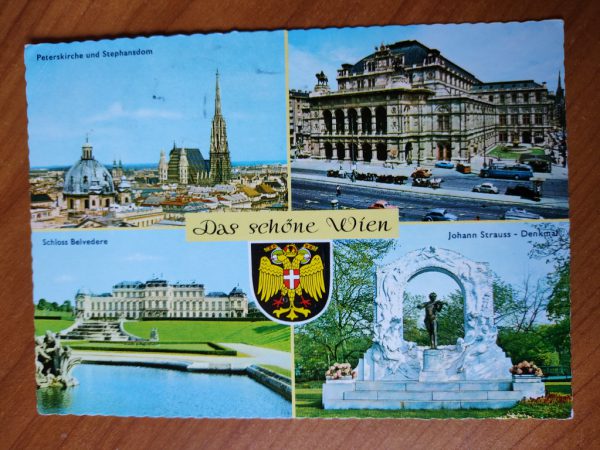 Postcard Wien 4 pictures